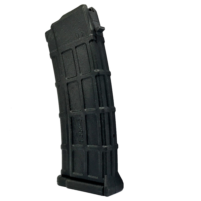 Black rifle magazine isolated on white background