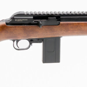 Wood-stock semi-automatic rifle with detachable magazine