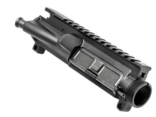 AR-15 upper receiver assembly on white background