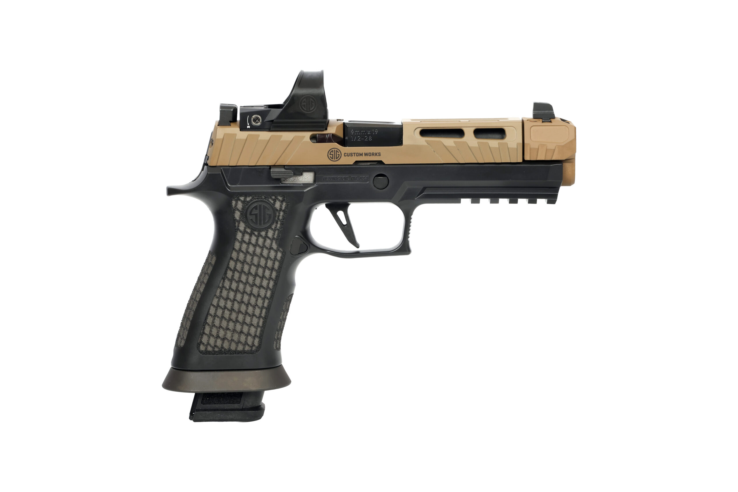 SIG Sauer Custom Works pistol with red dot
