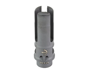 Metal firearm muzzle brake with vented ports