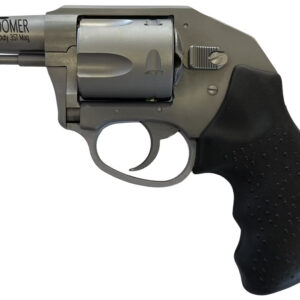 Compact .357 Magnum revolver with black grip