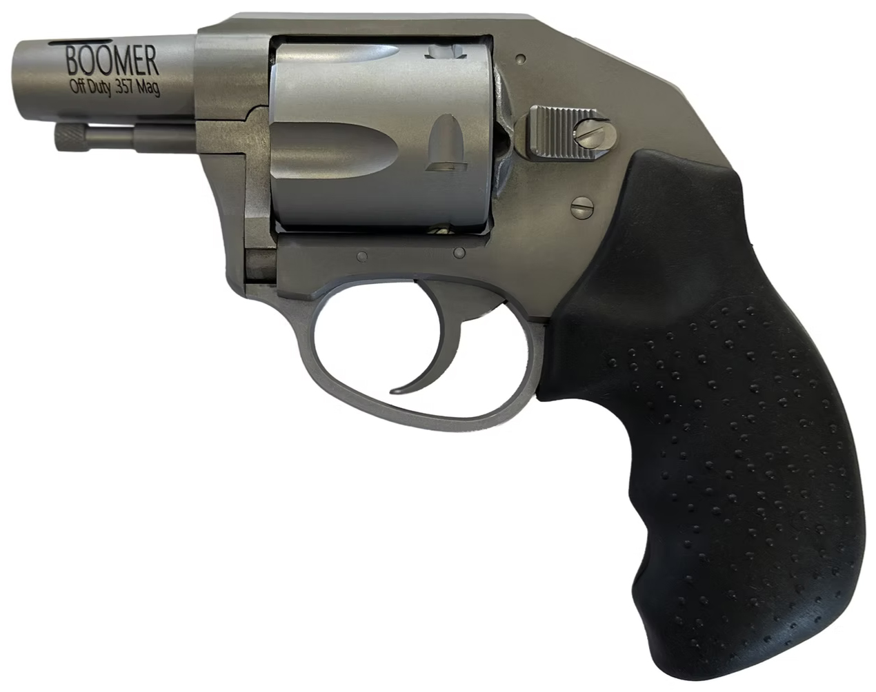Compact .357 Magnum revolver with black grip