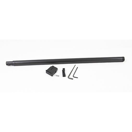 Long black metal tube with mounting hardware