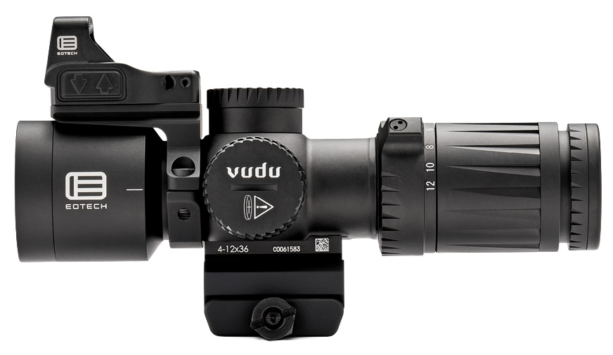 EOTECH Vudu rifle scope with mounted red dot
