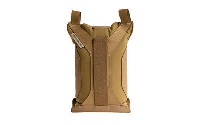 Tan tactical hydration backpack with shoulder straps