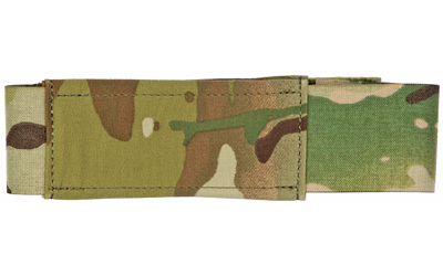 Camouflage fabric strap with stitched sections