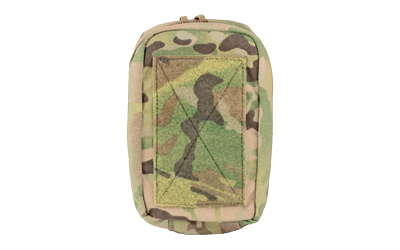 Camouflage tactical pouch with MOLLE webbing
