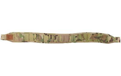 Camouflage tactical belt with MOLLE webbing