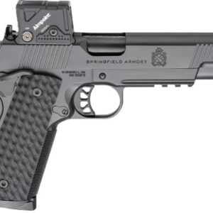 Springfield Armory 1911 pistol with red dot sight