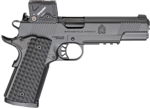 Springfield Armory 1911 pistol with red dot sight