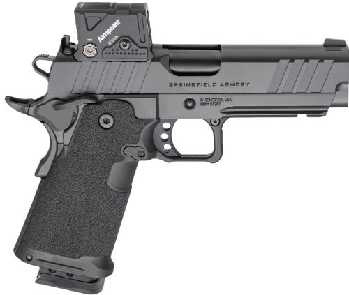 Springfield Armory pistol with mounted red dot sight