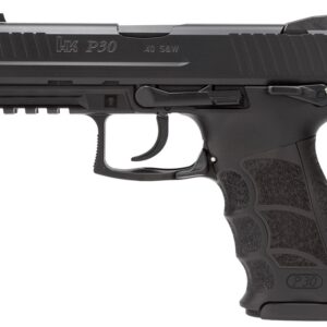 Black HK P30 semi-automatic handgun side view