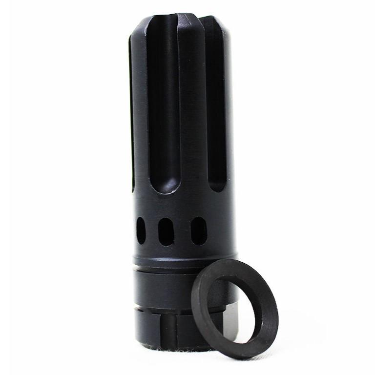 Black rifle flash hider with washer ring