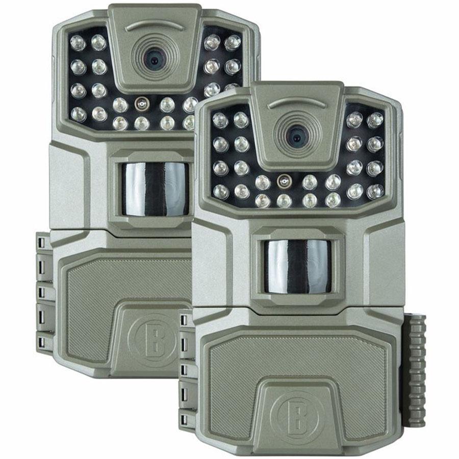 Two infrared trail cameras with motion sensors