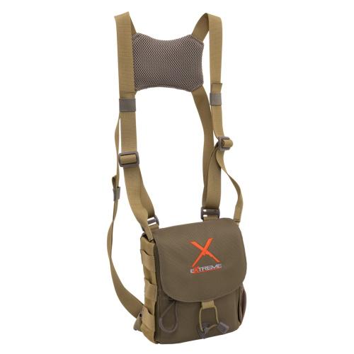 Tan chest pack with shoulder harness straps
