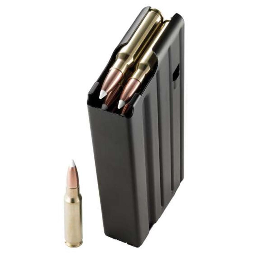 Rifle magazine loaded with ammunition cartridges
