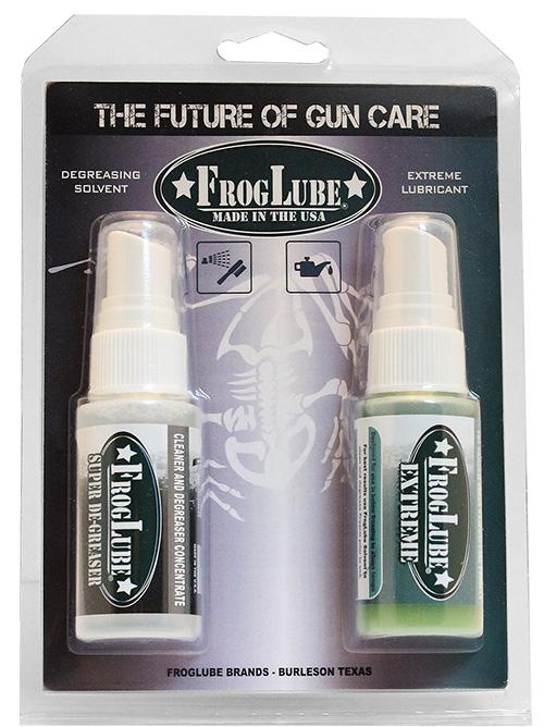 FrogLube gun care kit with two bottles