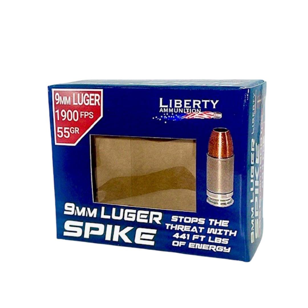 Liberty 9mm Luger Spike ammunition box