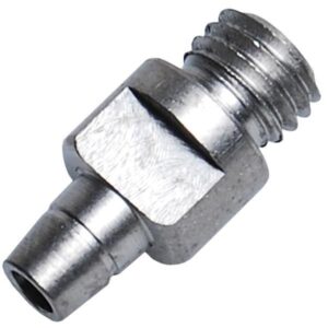 Metal threaded hose barb fitting connector
