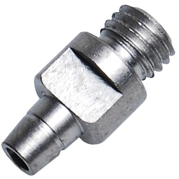 Metal threaded hose barb fitting connector