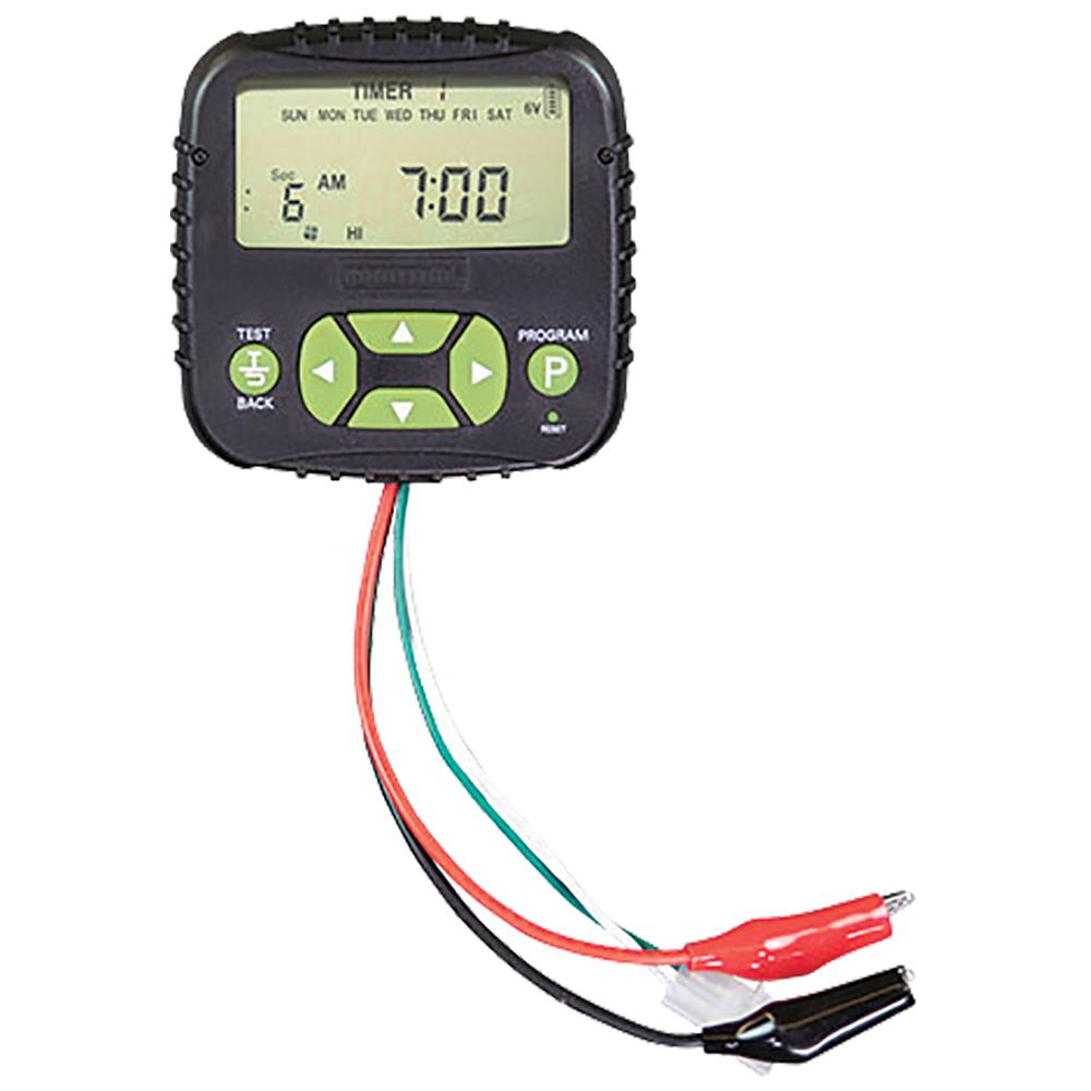 Digital timer with LCD screen and alligator clips