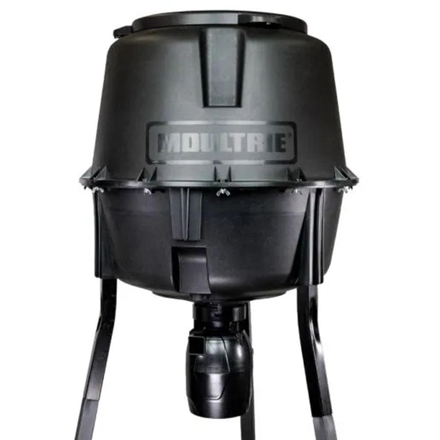 Moultrie automatic deer feeder on tripod legs