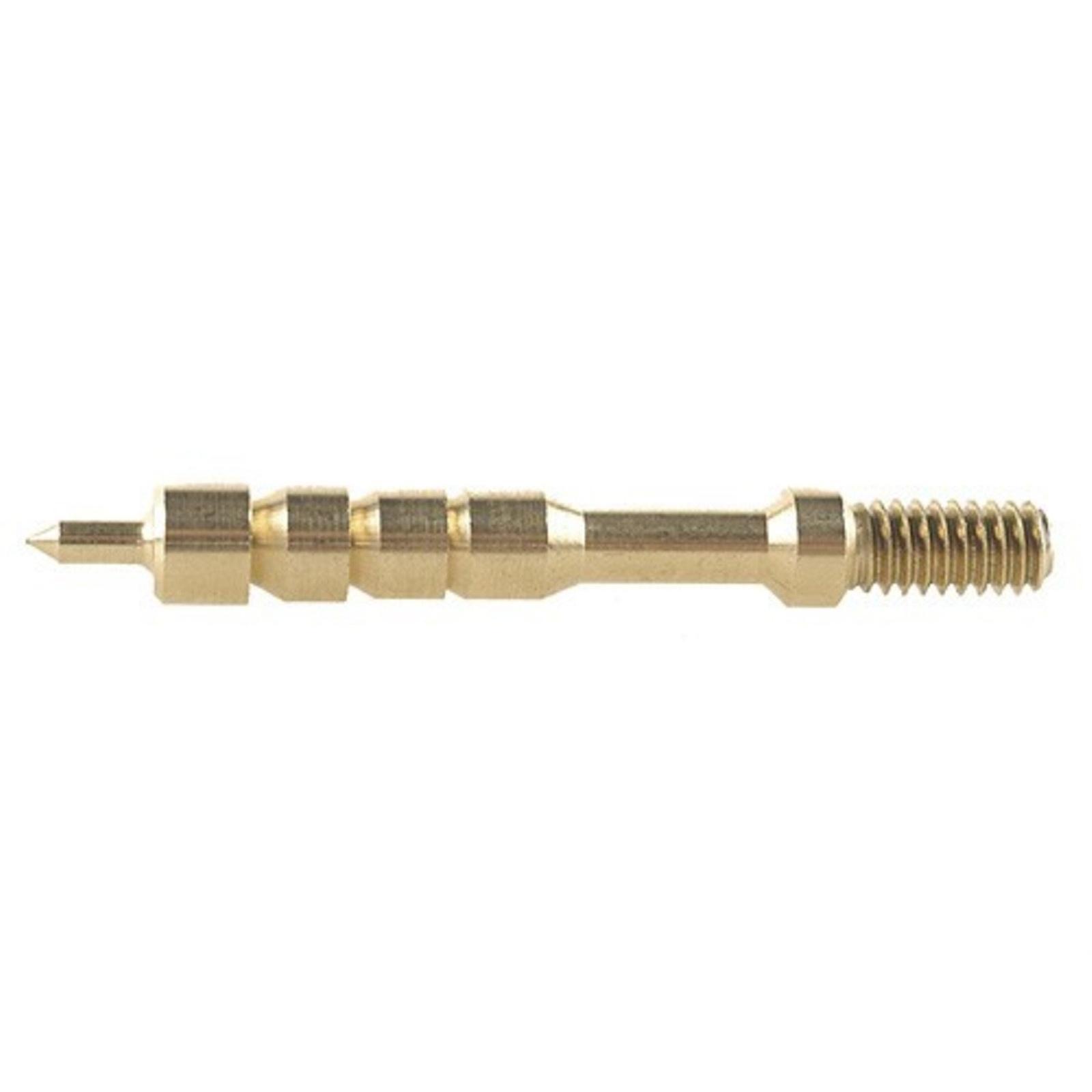 Brass threaded screw with pointed tip