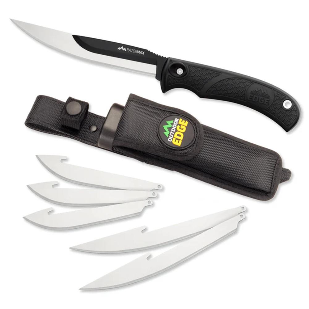 Outdoor Edge RazorMax knife with replaceable blades and sheath