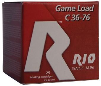 Red RIO 36 gauge game load cartridge box