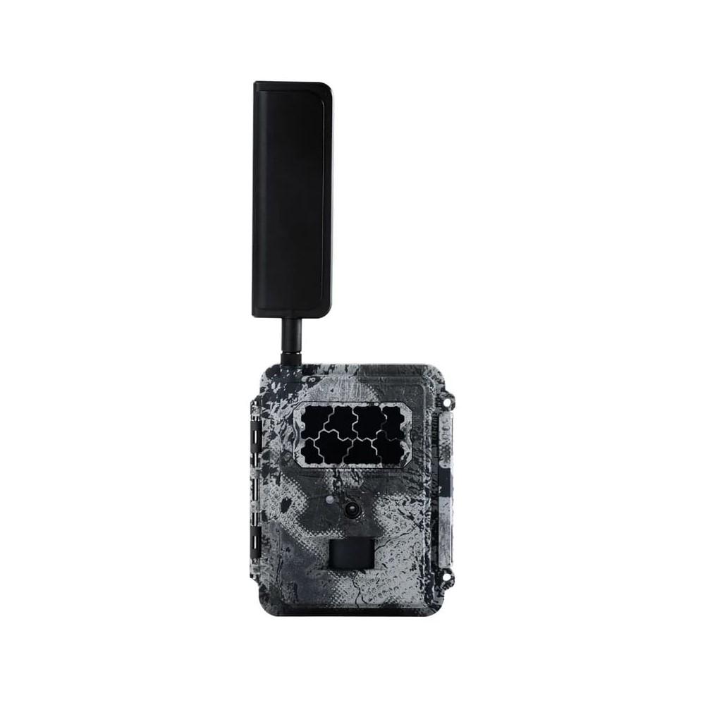 Cellular trail camera with antenna and camouflage casing