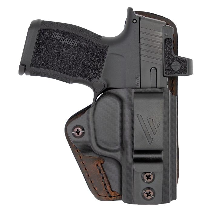SIG Sauer pistol in black holster