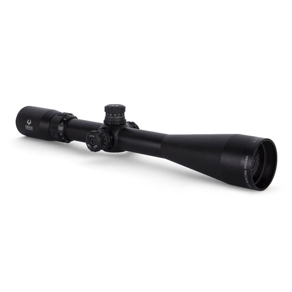 Black rifle scope isolated on white background