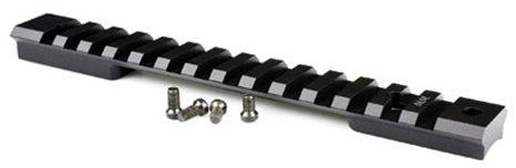 Black Picatinny rail mount with screws