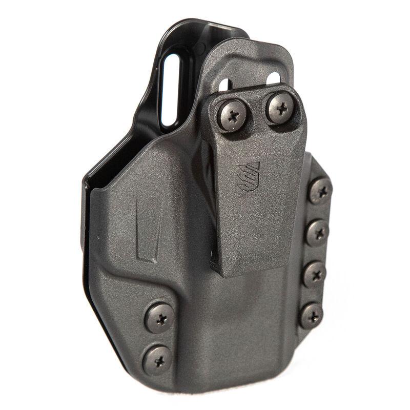 Black Kydex handgun holster with belt clip