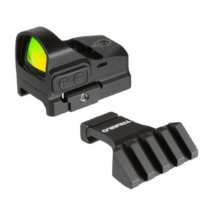 Compact red dot sight with mounting base