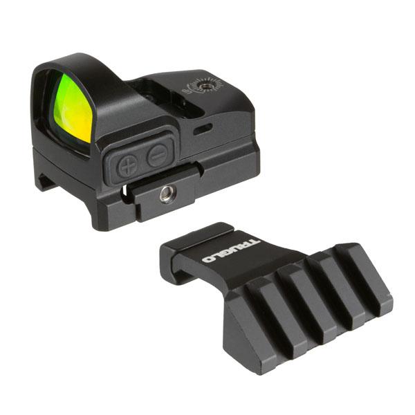Compact red dot sight with mounting base