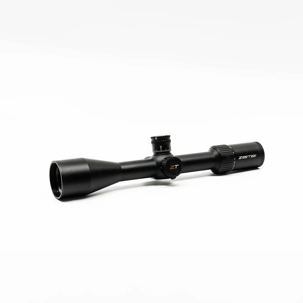 Black rifle scope isolated on white background