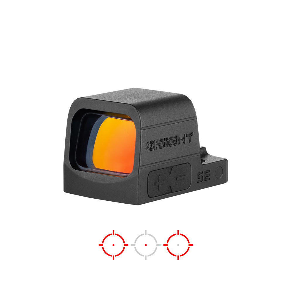 Compact red dot reflex sight optic