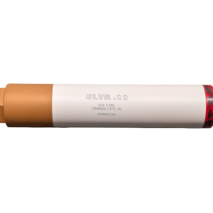 .22 caliber flare cartridge with red tip