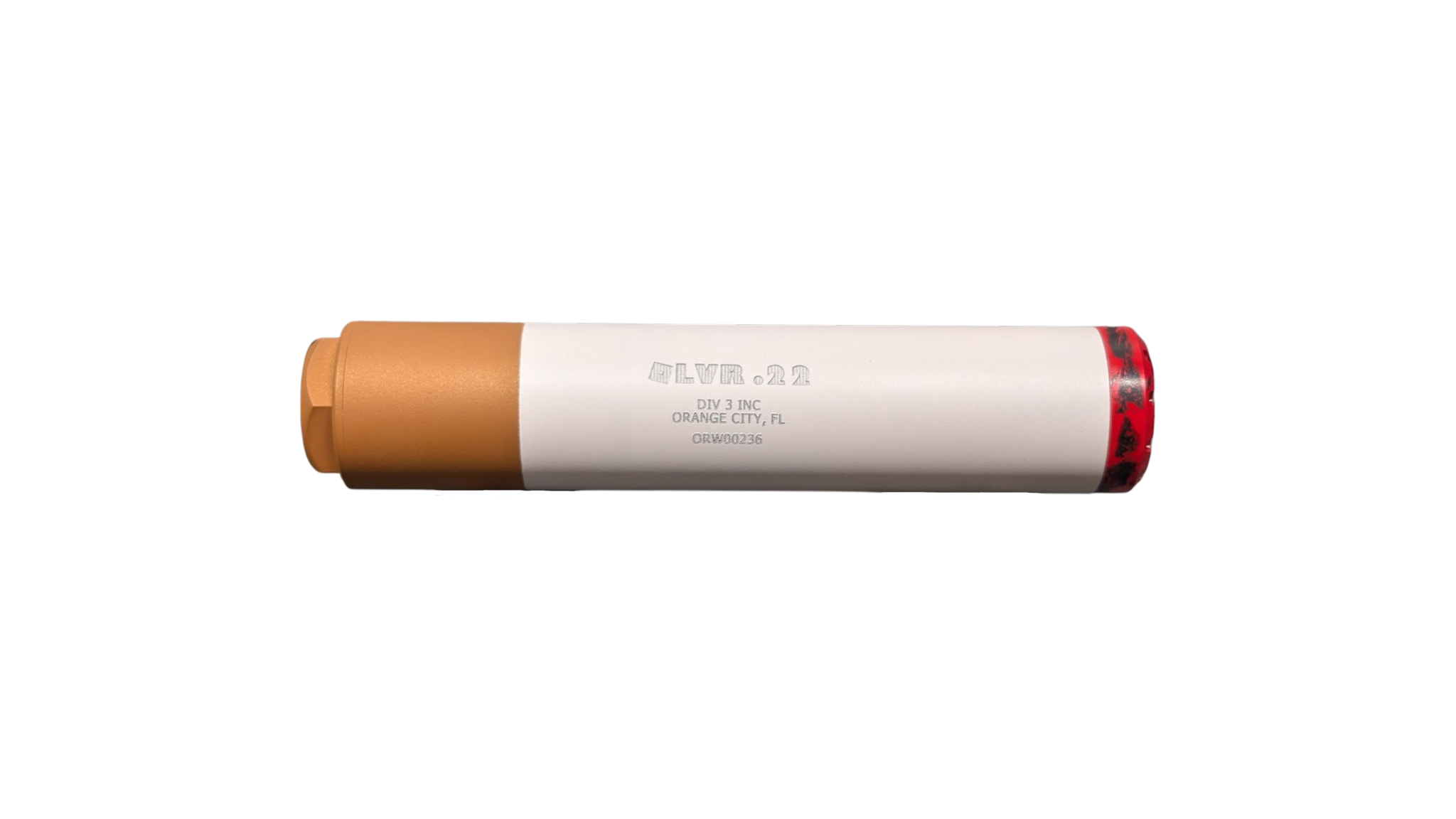 .22 caliber flare cartridge with red tip