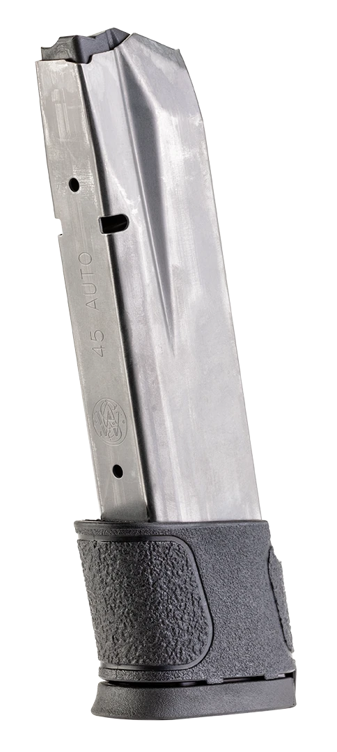 .45 caliber handgun magazine with grip extension