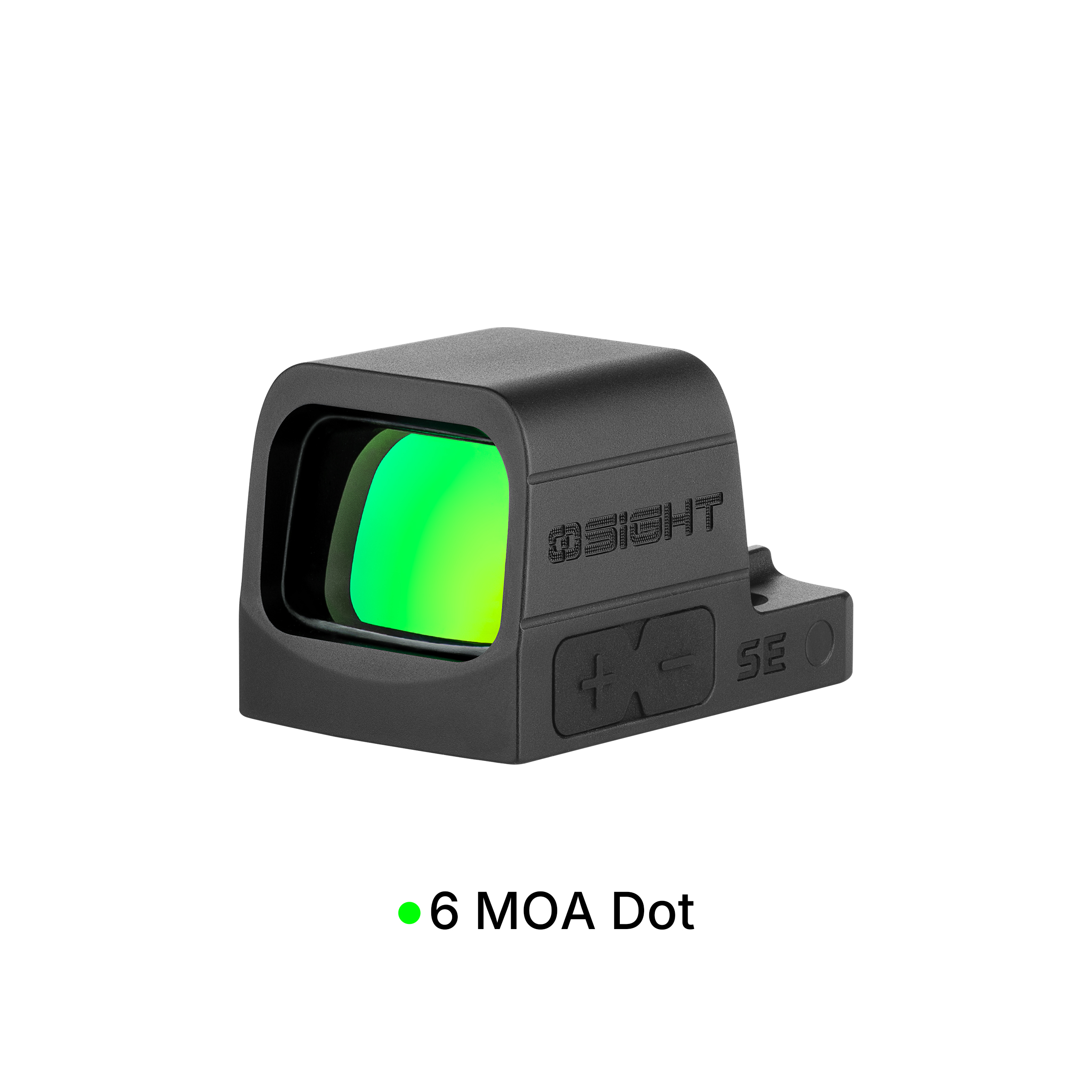 Compact reflex red dot sight with green lens