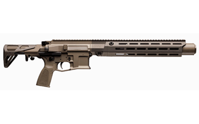 Tan modern semi-automatic rifle on white background