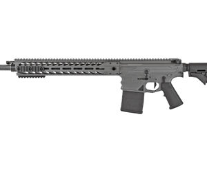 Modern semi-automatic rifle on white background