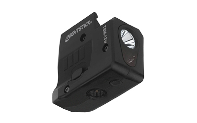 Compact black cube LED bike light