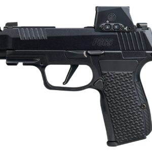Black SIG P365 pistol with red dot sight