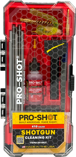 Pro-Shot shotgun cleaning kit in red case