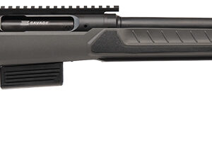 Modern bolt-action rifle with synthetic stock