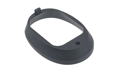Dark gray oval plastic device frame